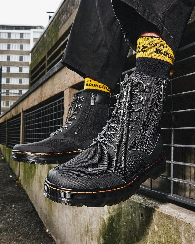 Dr Martens Combs Zip Ankelstøvler Herre Sort | DK 441FDN